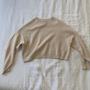 Subdued Cropped Tan sweater